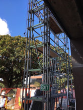 Load image into Gallery viewer, Allround Heavy Duty Propping used to support Allround Bridging System. Project Fletcher House
