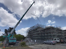 Load image into Gallery viewer, Keder Roof being craned into position
