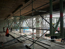 Load image into Gallery viewer, Canter-levered Scaffold support for 25 metre high scaffold
